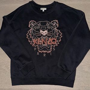 KENZO Tiger Sweater Top black Size XS for adults (12 for kids)with a relaxed fit